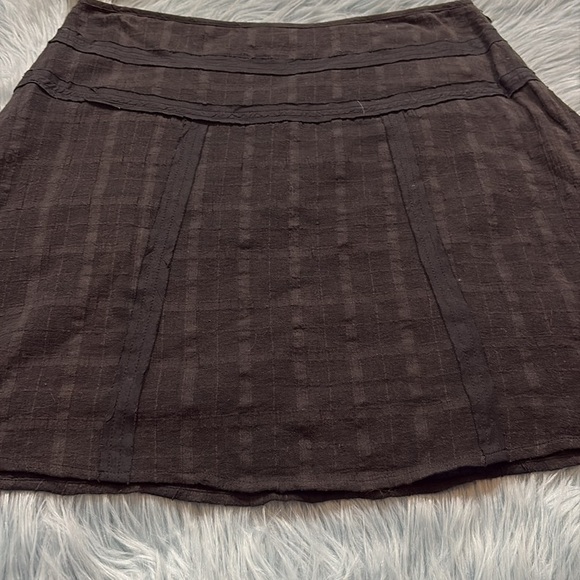 Prana Erin Black Striped Skirt sz 4 - Picture 6 of 11